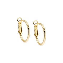 Rounded Hollow Hoop Earring