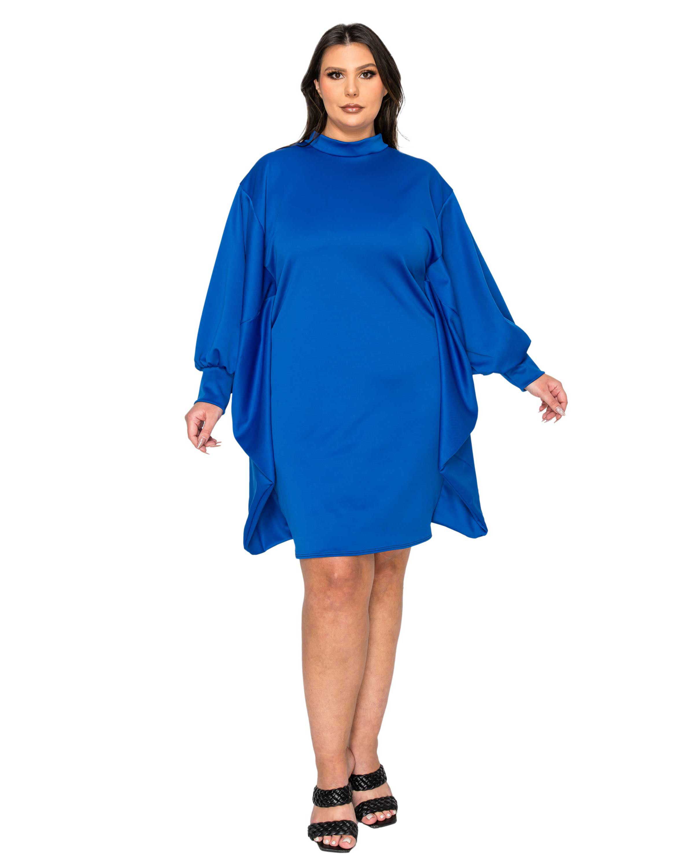 Alivera Mock Neck Mini Dress, Royal / Royal Blue, hi-res image number 0