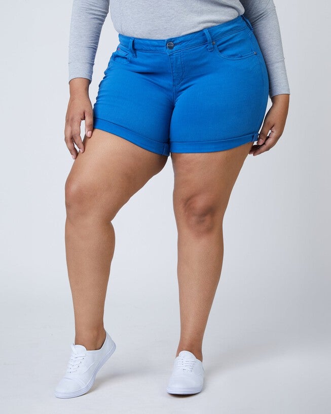 Mid Rise Shorts - Azure, , alternate image number null