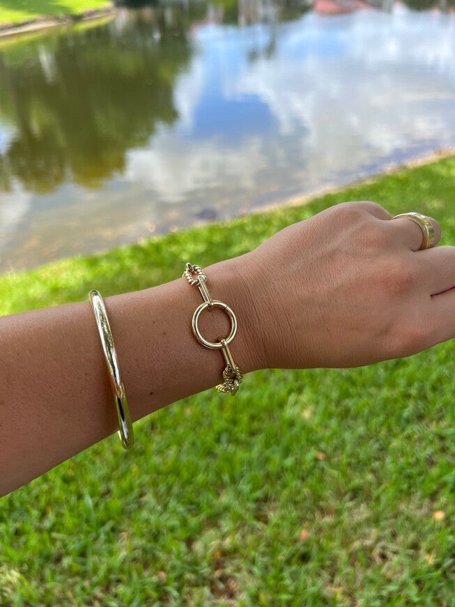 Eliza Bracelet 9 inches Gold, , alternate image number 6