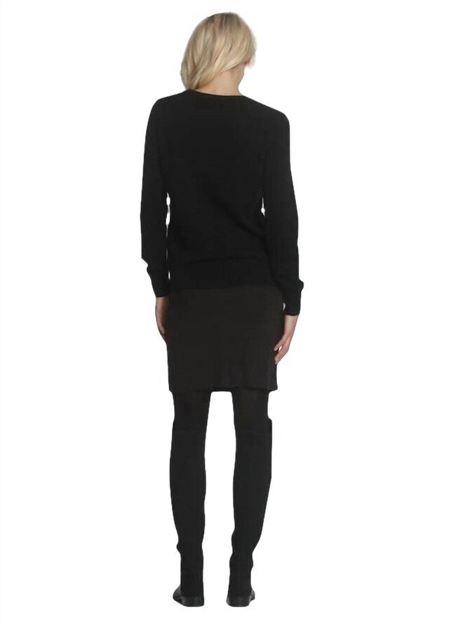 HALEY KNIT SKIRT IN BROWN/BLACK, BrownBlack / Brown, alternate image number 2