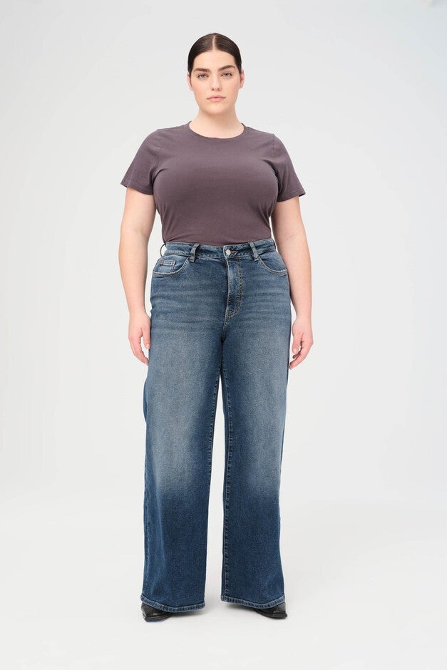 NCE PLUS - WIDE LEG JEANS | SWEET REVENGE, SWEET REVENGE / Dark Wash, hi-res image number 0
