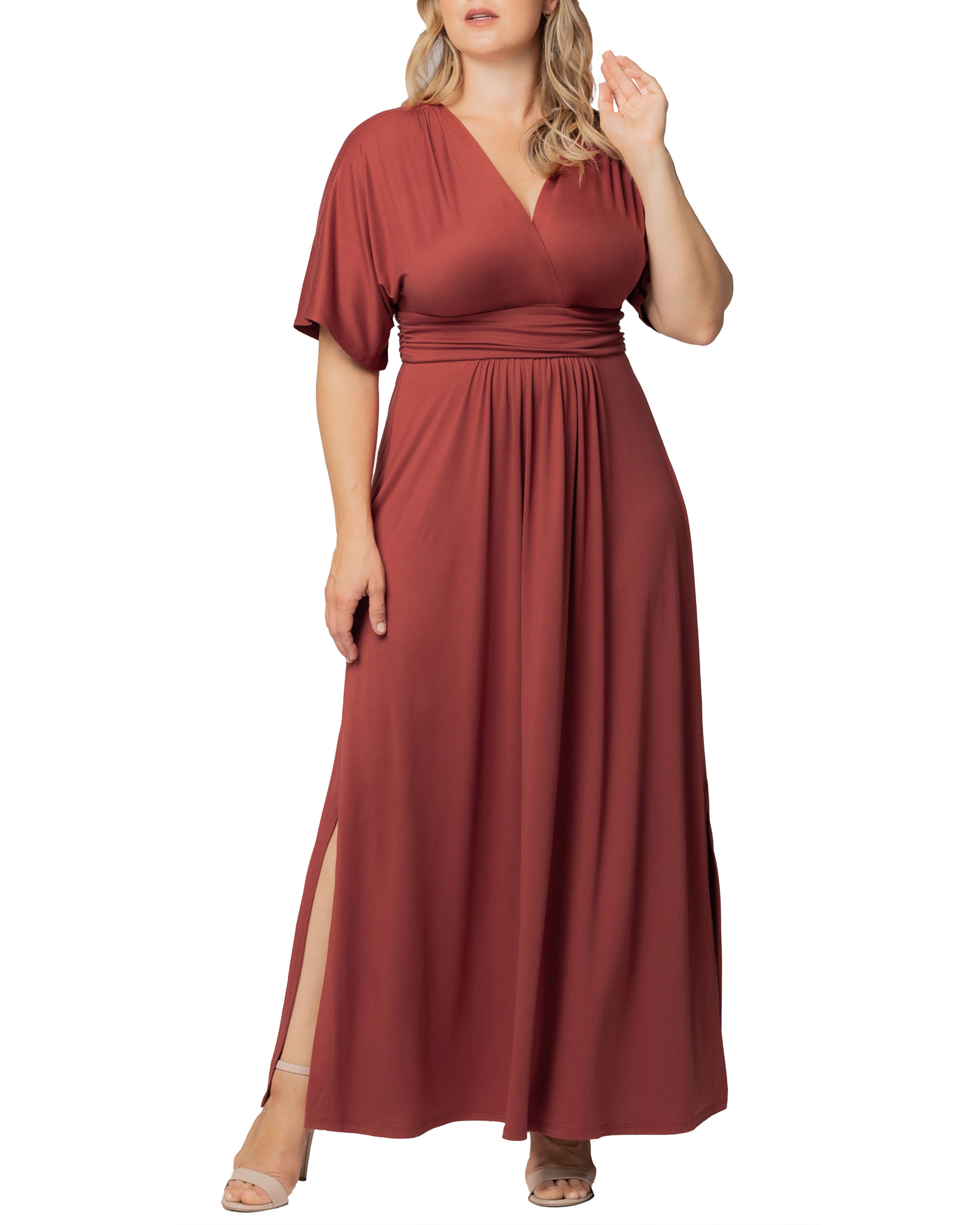 Vienna Maxi Dress, TERRACOTTA / Terracotta, hi-res image number 0