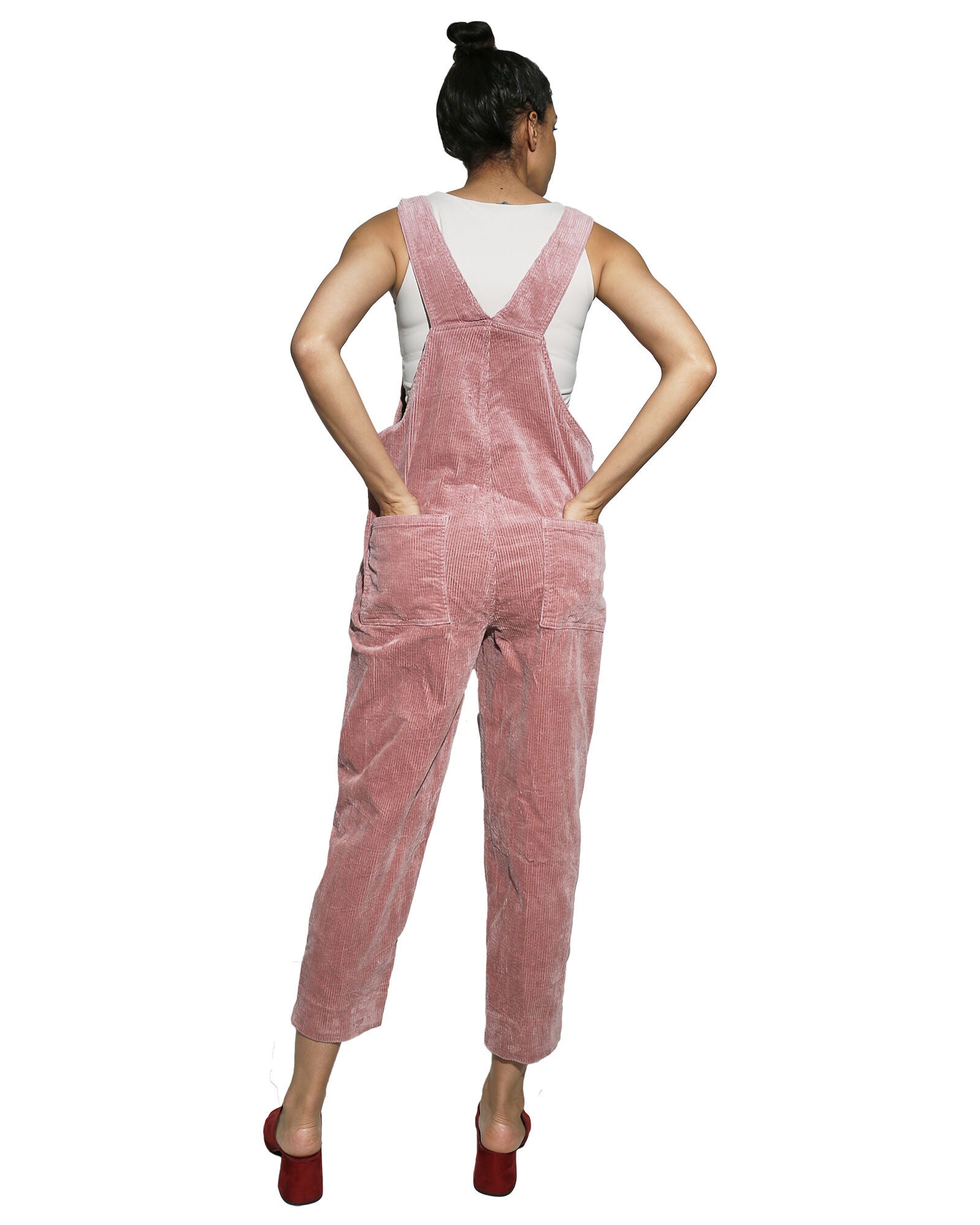 Harper Women&#39;s Corduroy Casual Overall, Mauve / Mauve, alternate image number 3
