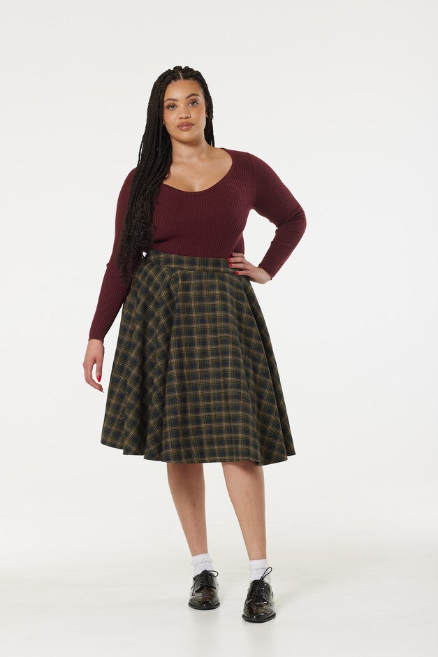 Sophie Blue and Green Check, Navy / Navy, hi-res image number 0