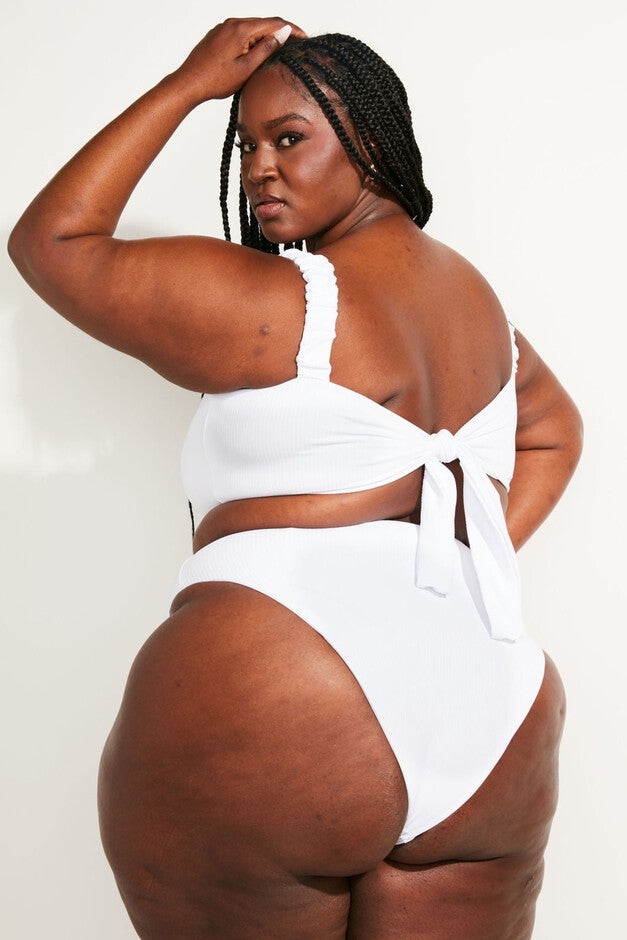 Current Bottom II, White Rib Knit / White, alternate image number 2
