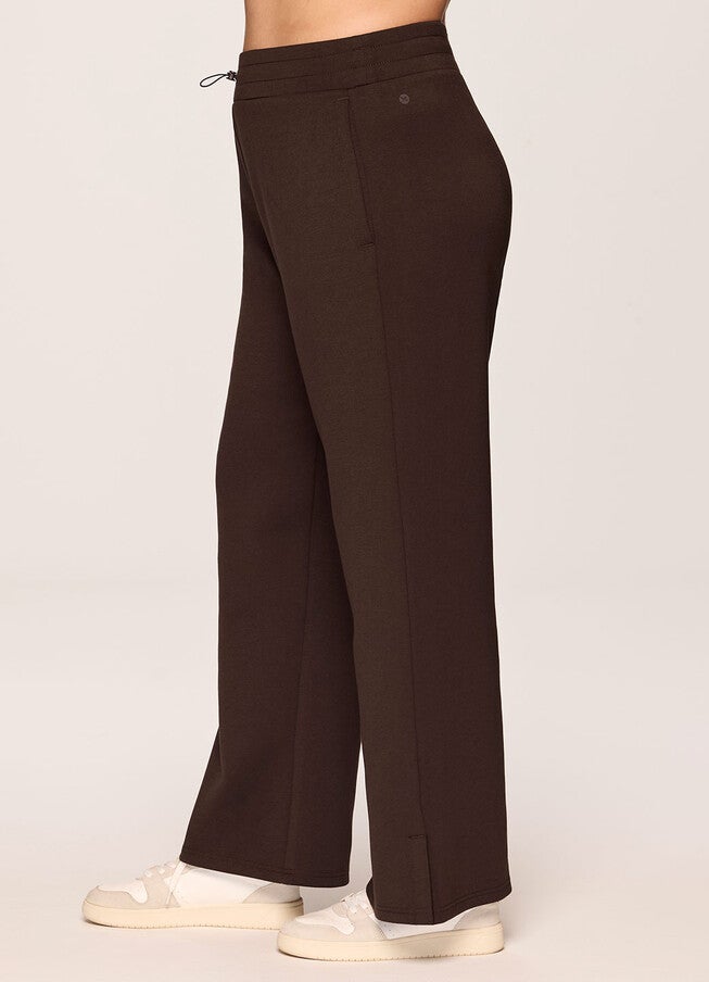 Solace Scuba Wide Leg Pant, Dark Brown / Brown, alternate image number 3