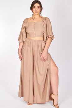 Side Slit Carolina Pants