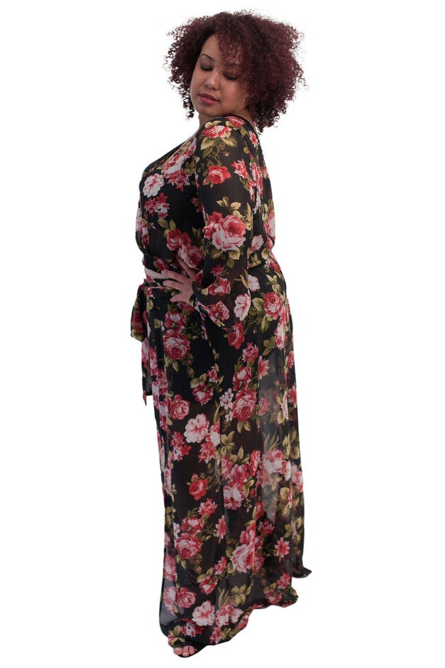 Primrose Chiffon Floral-Print Maxi Skirt, , alternate image number 8