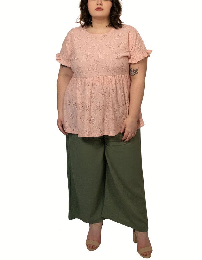 Agnes Floral Motif Blouse Pink, , alternate image number 7