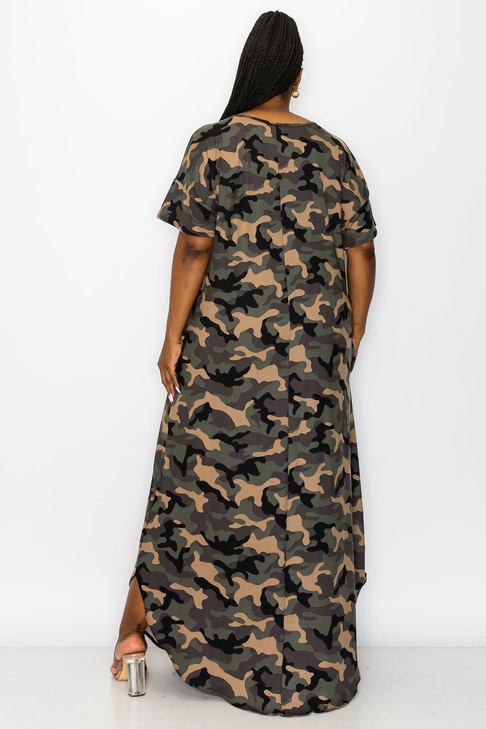 KATT CAMO POCKET MAXI DRESS, , alternate image number 7