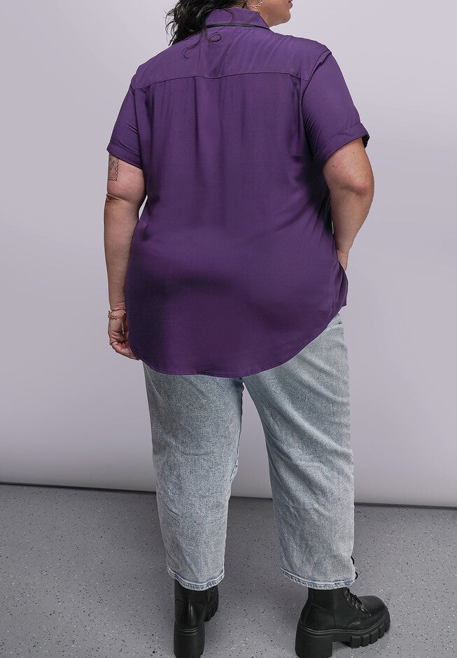 The Empower Button Up, PLUMBLACK / Purple, alternate image number 2