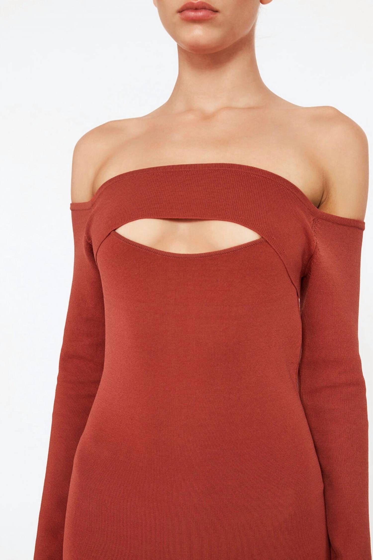 LAINA DRESS IN CHESTNUT, , alternate image number 7