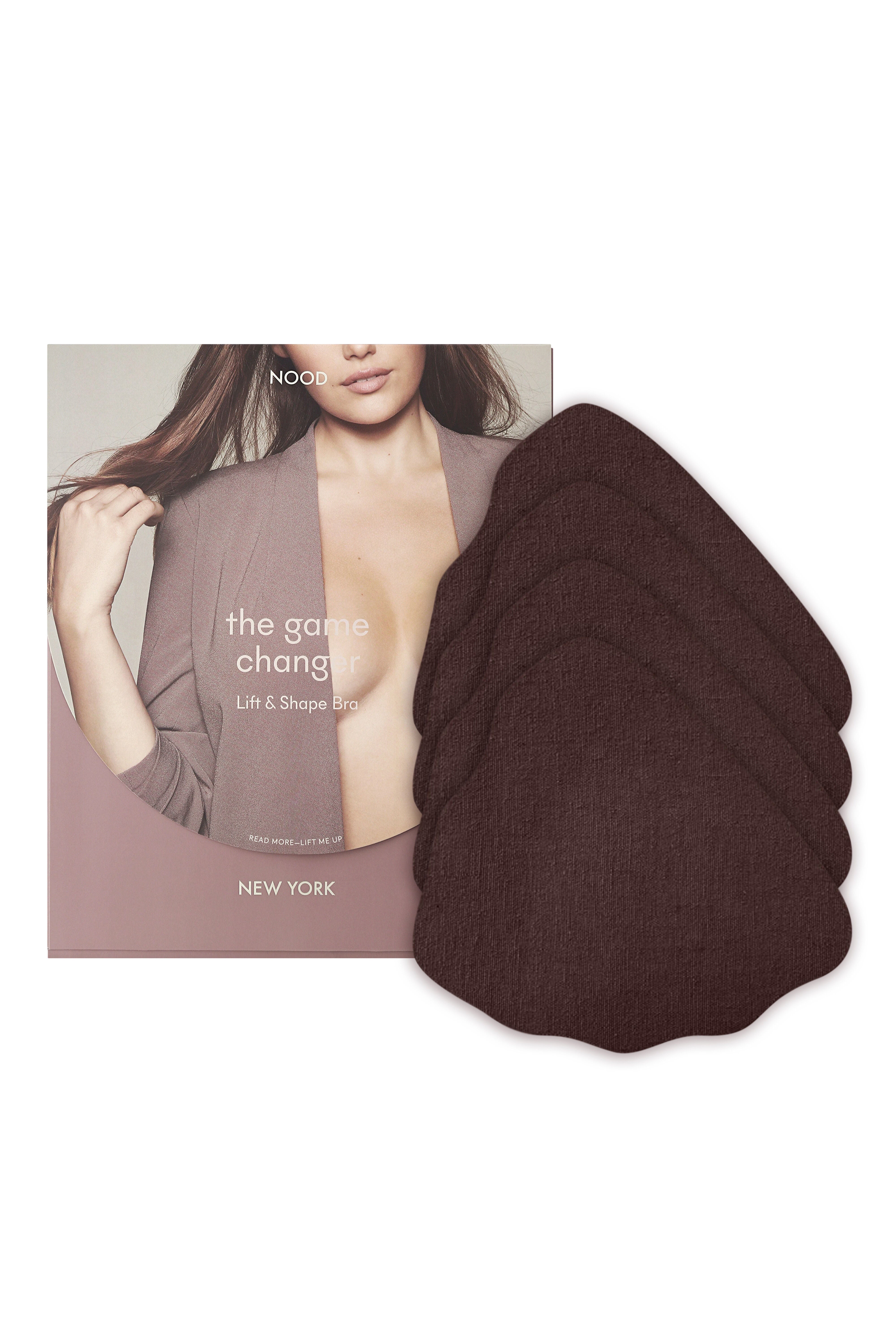 Game Changer Lift & Shape Adhesive Bra (4-pack), No 9 Espresso / Brown, alternate image number 2