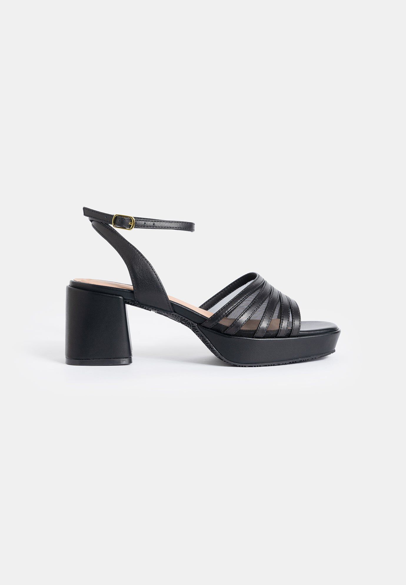Stella Platform Sandals, Black / Black, hi-res image number 0