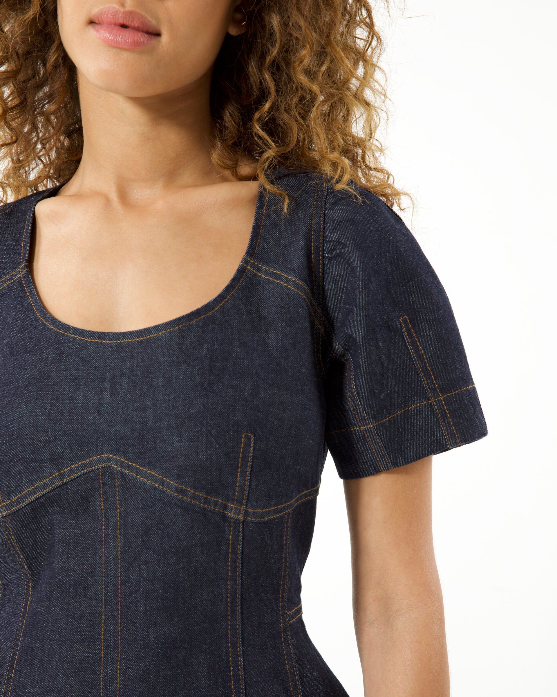 Mia Dress, DARK INDIGO / Dark Wash, alternate image number 3