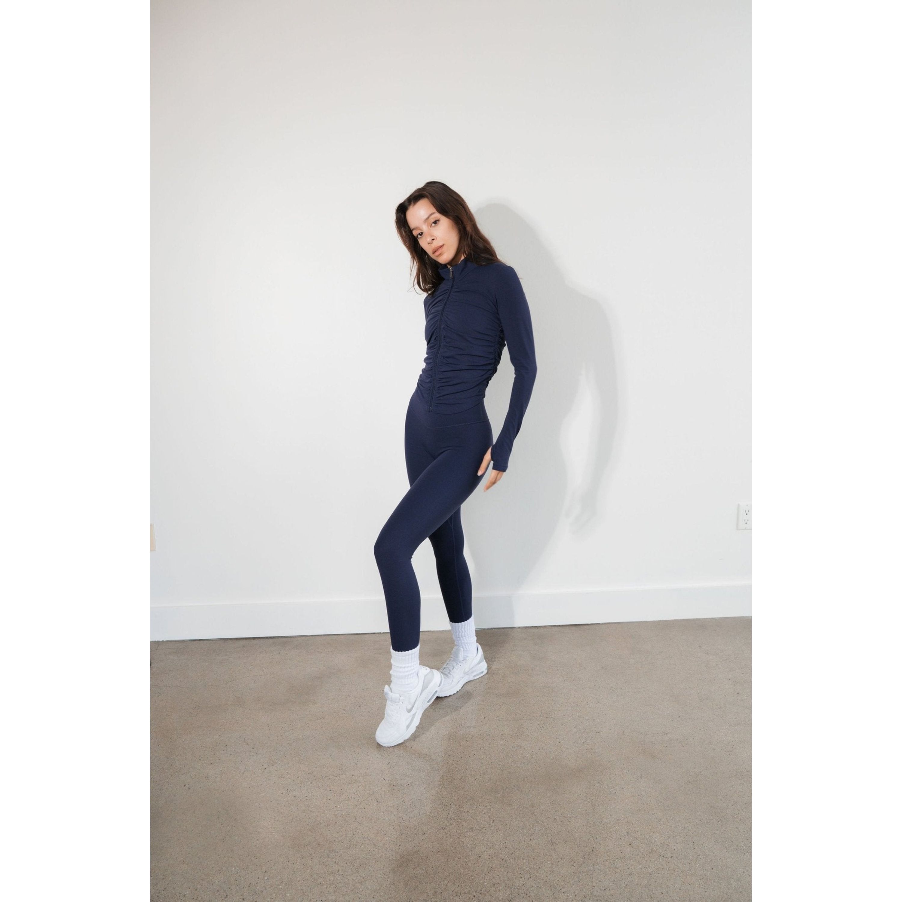 Cloud II Gather Jacket, Oxford / Navy, alternate image number 4