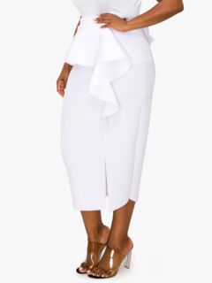 BELLA NEOPRENE MIDI SKIRT, , alternate image number 3