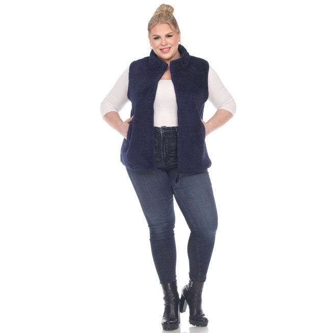 Zip up sherpa vest, , alternate image number 9