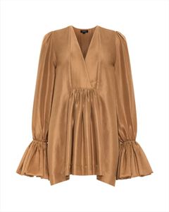 Lupin Raw Silk Mini Dress