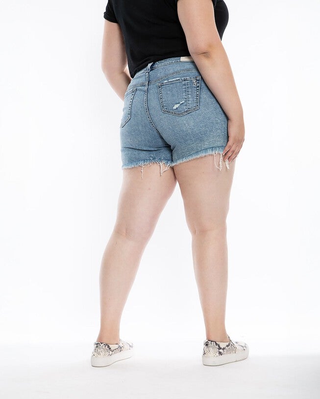 Slink Jeans Womens Mid Rise Shorts, , alternate image number null