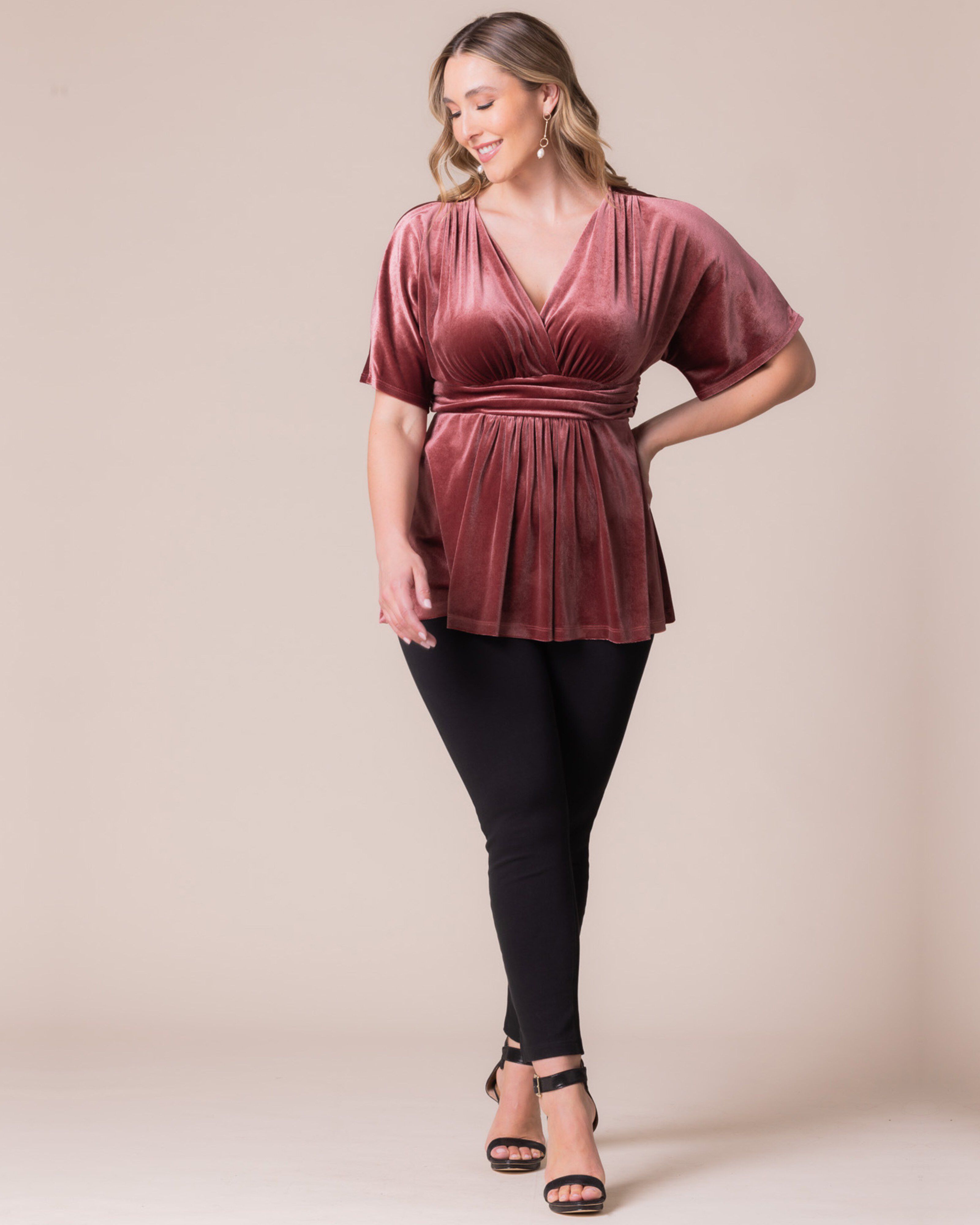 Park Avenue Velvet Top, MAUVE ROSE / Mauve, alternate image number 4