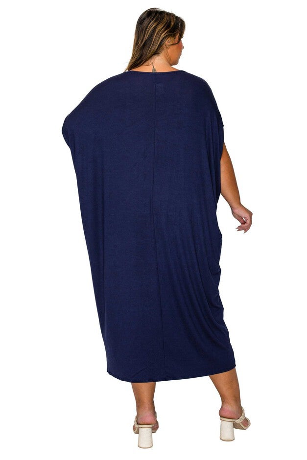 Sasha Kaftan Dress, Navy / Navy, alternate image number 2