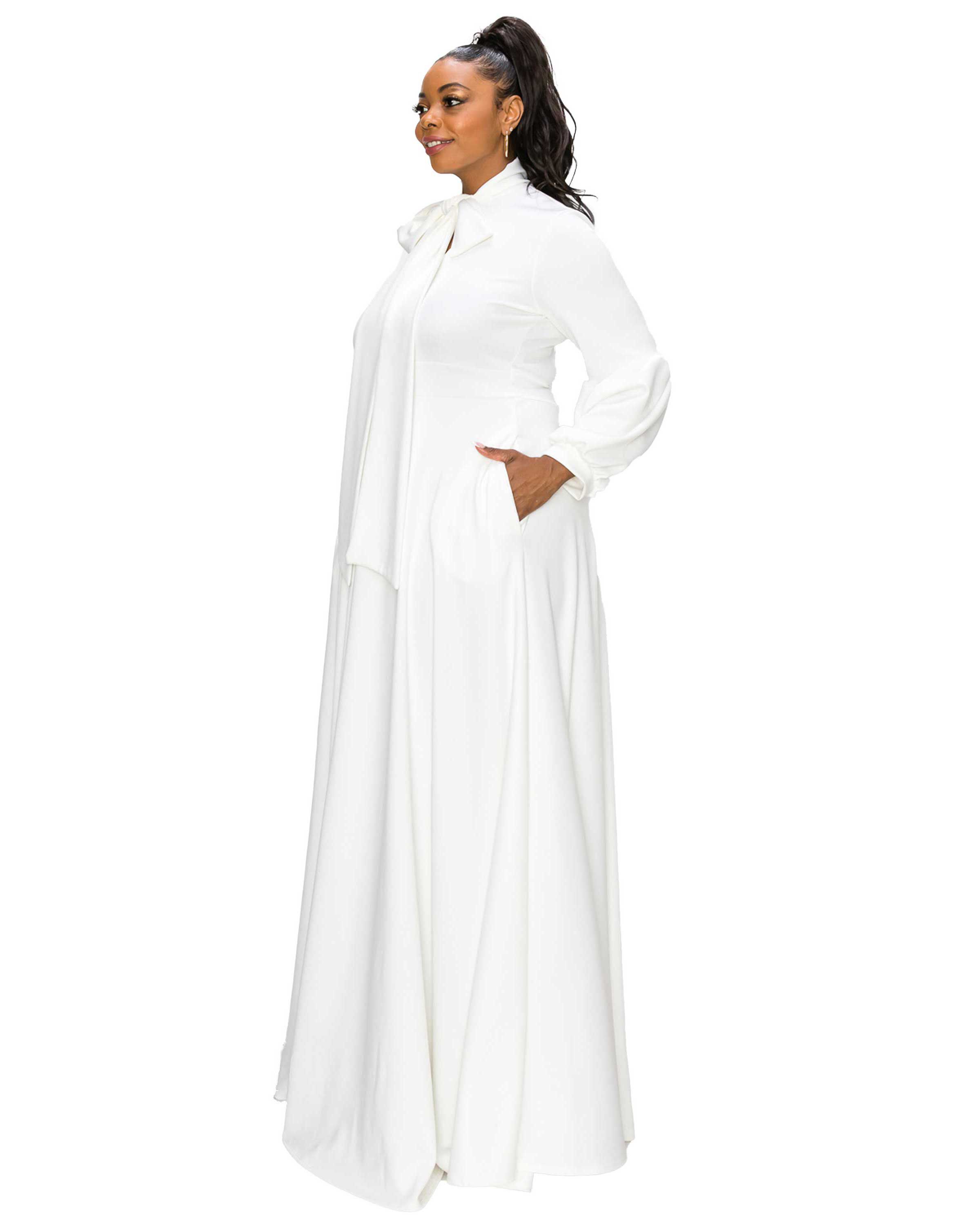 Bella Donna Dress, Ivory / Ivory, alternate image number 3