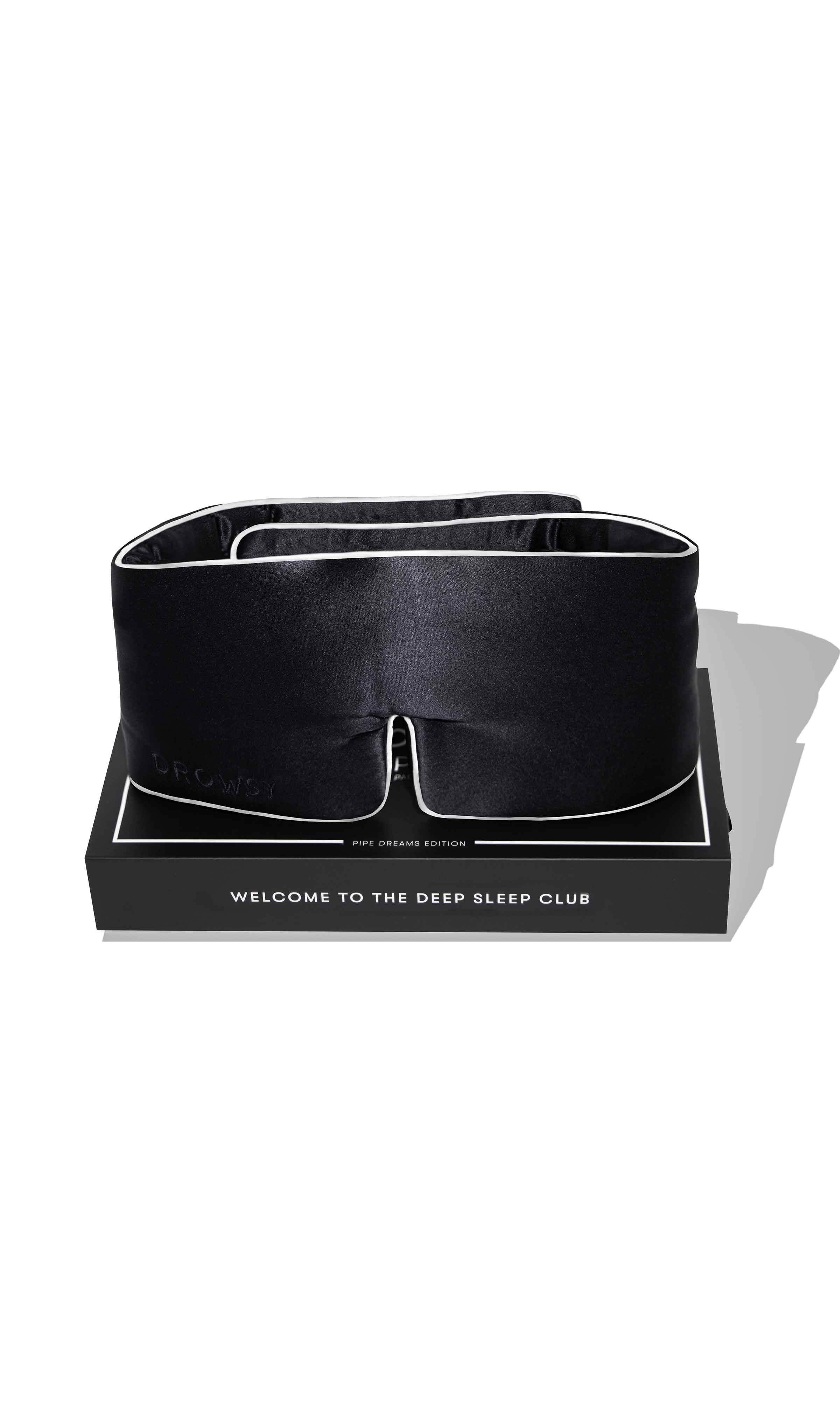 Pipe Dreams Silk Sleep Mask, Black Jade / Black, hi-res image number 0