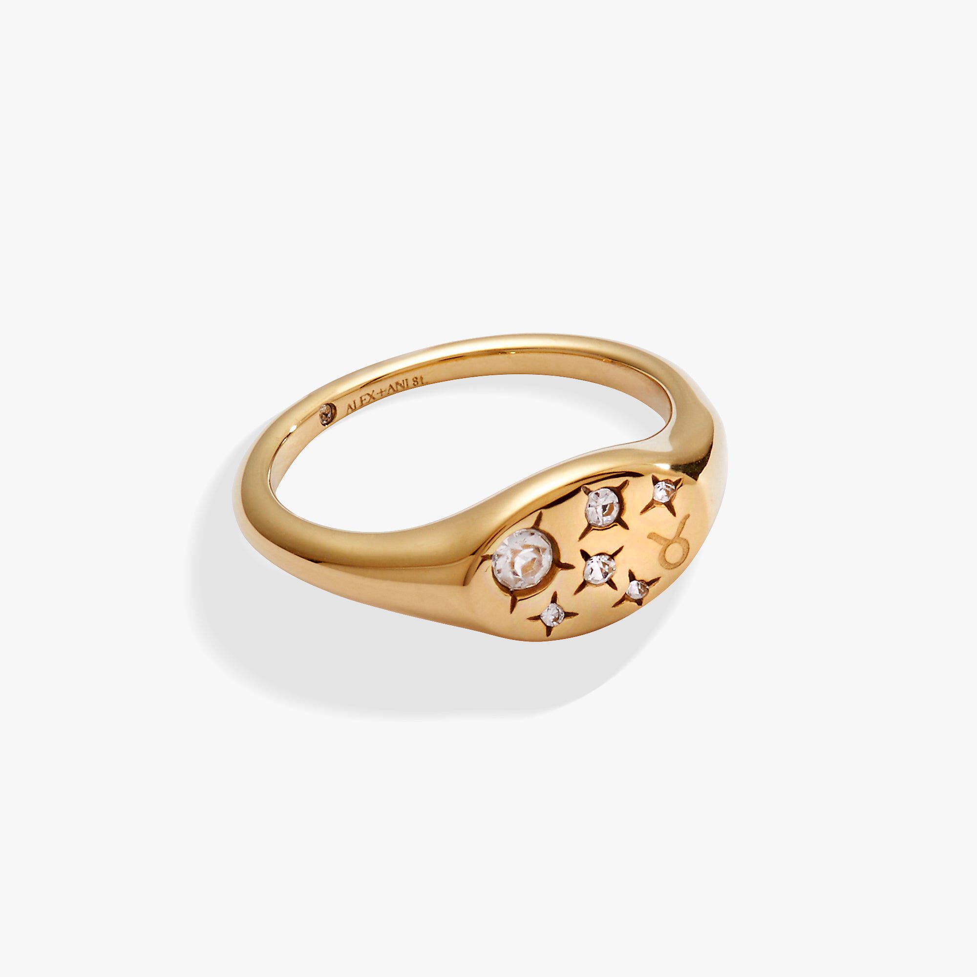Capricorn Zodiac Ring, Gold  Taurus / Gold, hi-res image number 0