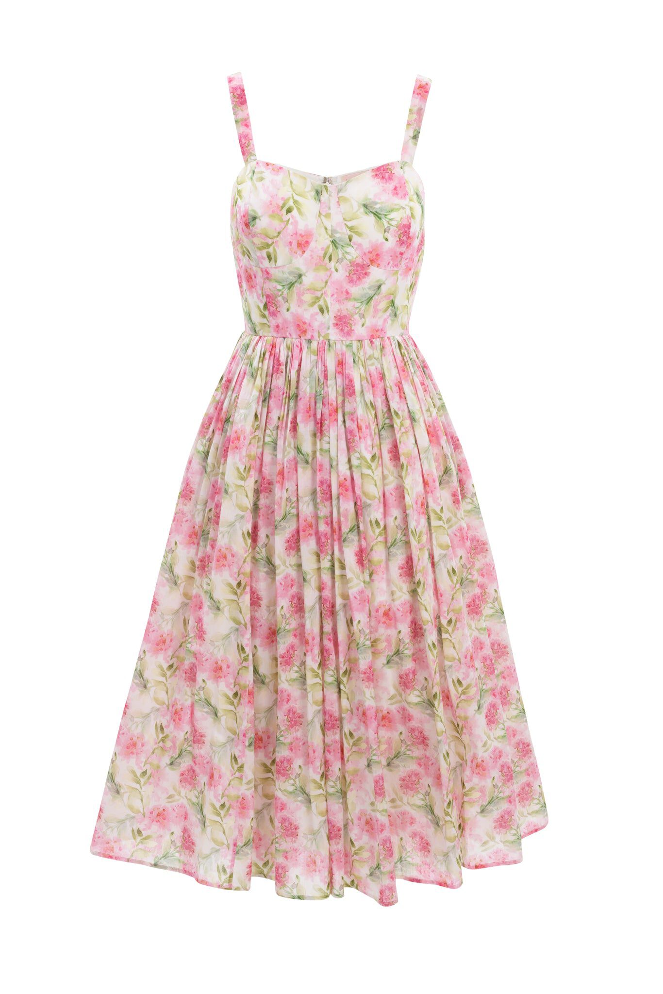 Ballerina Tank Dress, Pink Floral / Pink, alternate image number 1