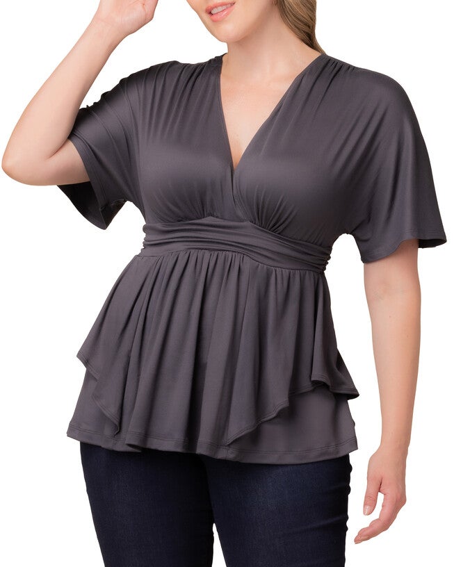 Promenade Top, CHARCOAL GREY / Charcoal Grey, alternate image number 2