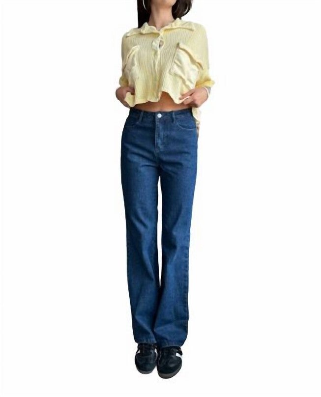 AMARI WIDE LEG JEANS IN BLUE, Blue / Medium Wash, hi-res image number 0