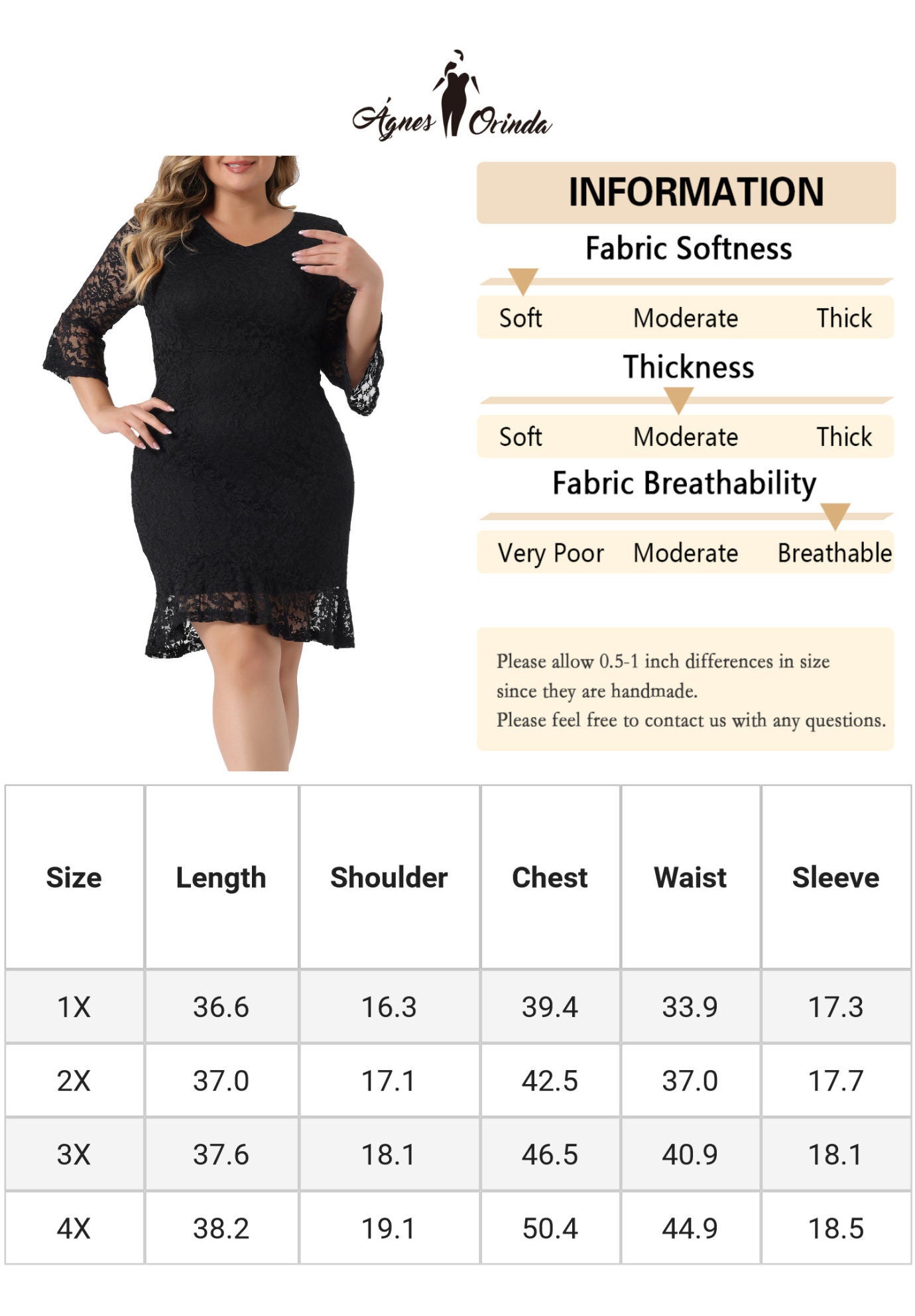 Ruffle Sleeves Cocktail Bodycon Dress, Black / Black, alternate image number 4