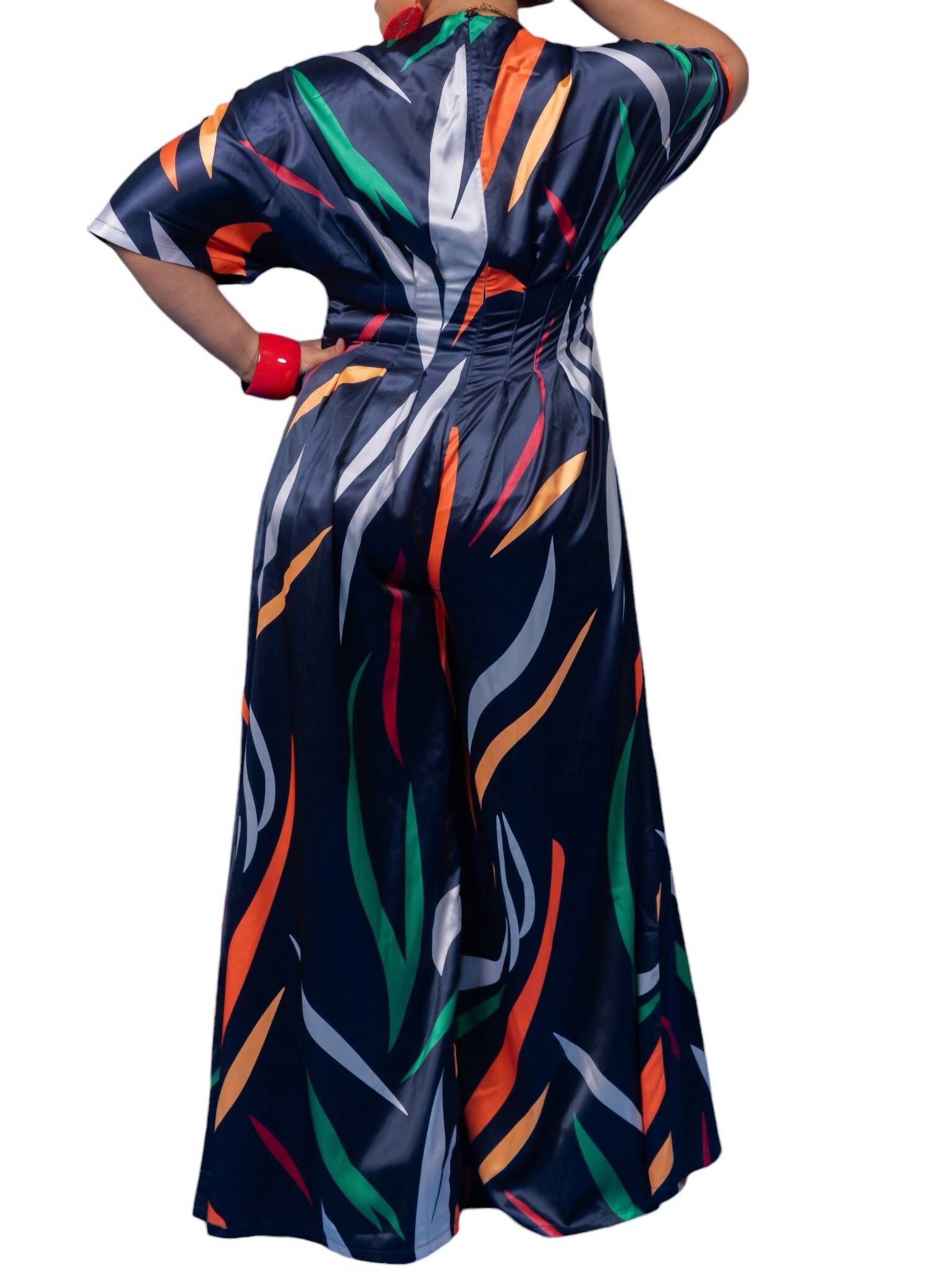 Pleated Pocket Jumpsuit, Black / Black, alternate image number 2