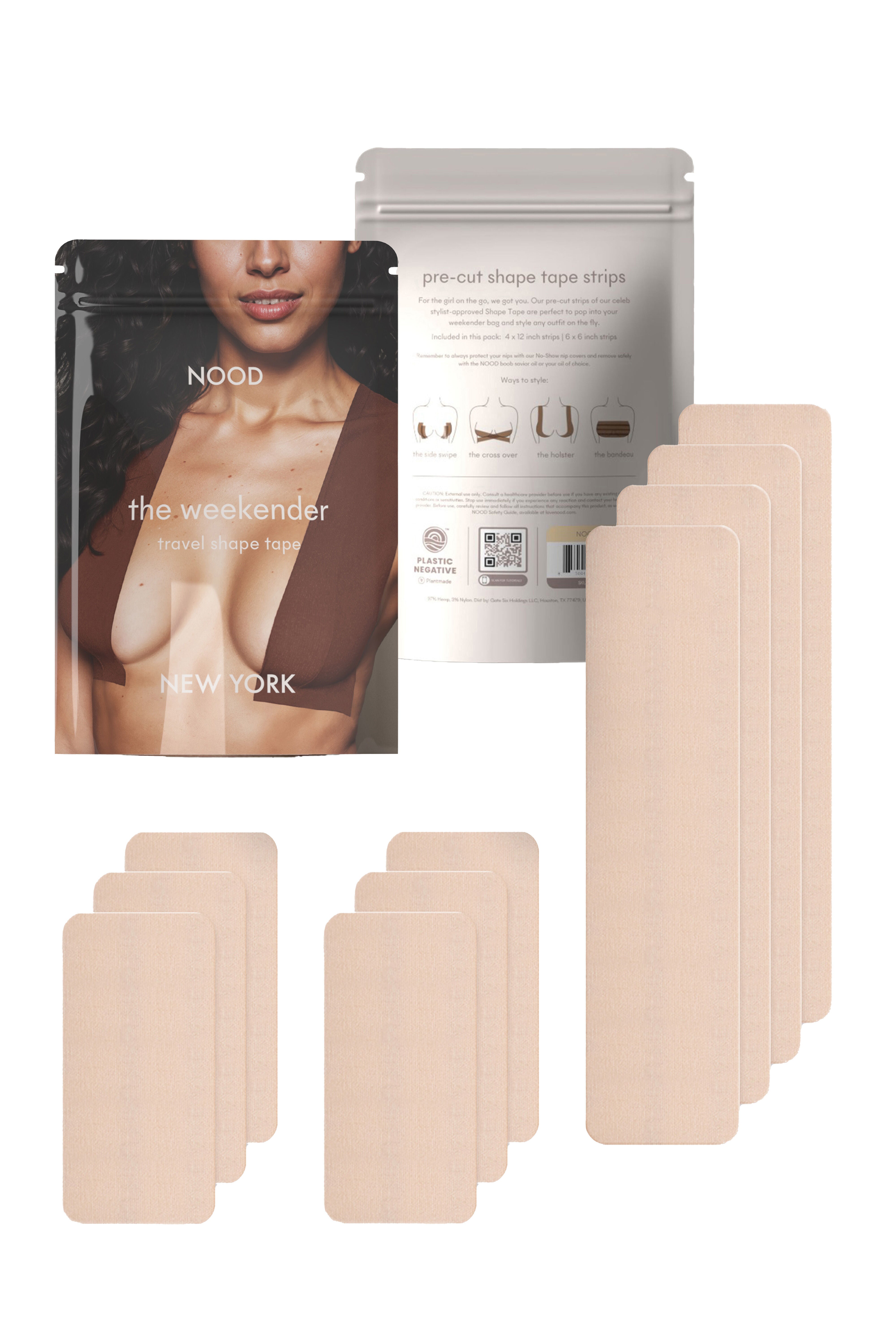The Weekender Pre-Cut Shape Tape Breast Tape, No 3 Buff / Beige, hi-res image number 0