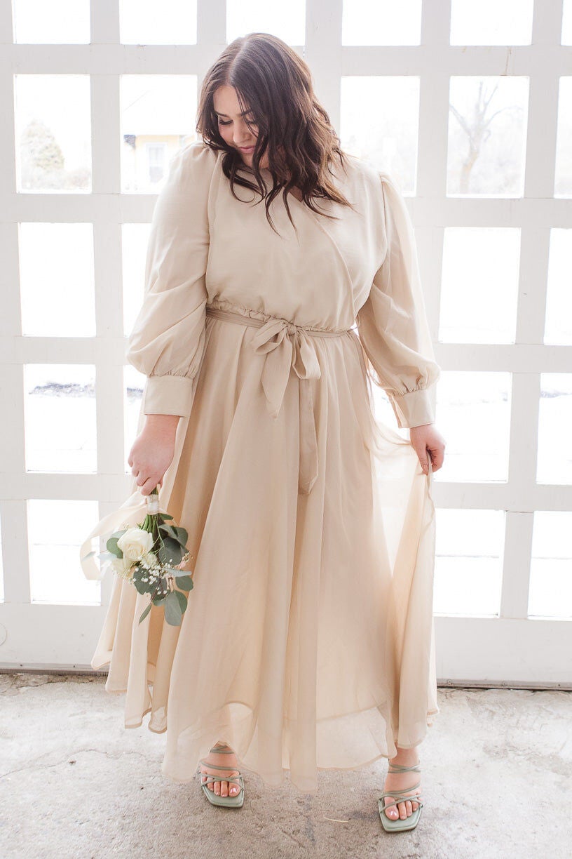 Andie Dress, Champagne / Beige, alternate image number 2