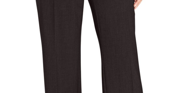 JM Collection Women's & Petite Curvy-Fit Straight-Leg Pants Brown 28W, , alternate image number null