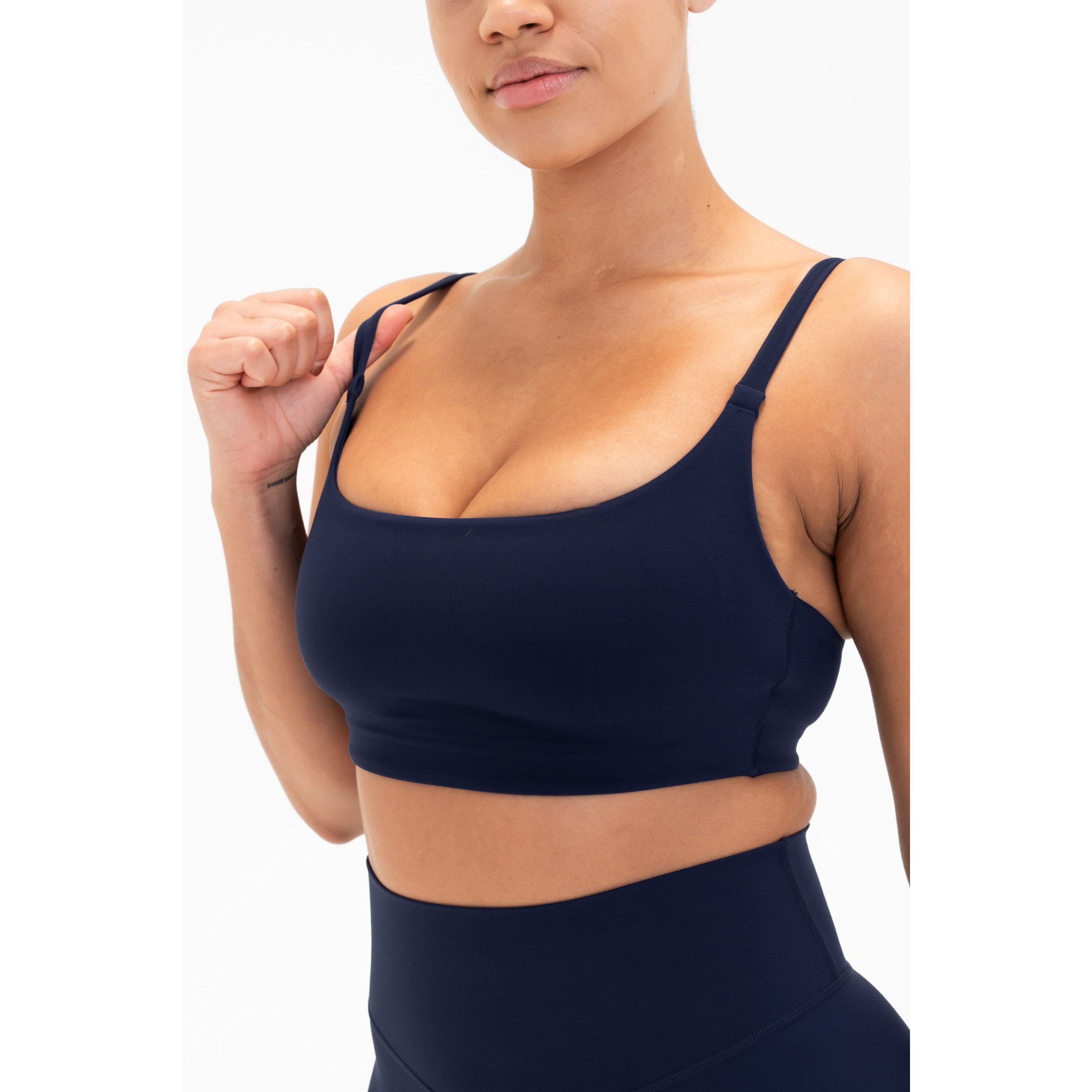 Cloud II Scoop Bra, Oxford / Navy, alternate image number 3