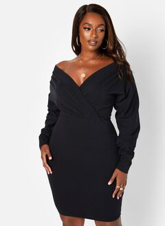 On Your Mind Cotton Mini Bodycon Dress