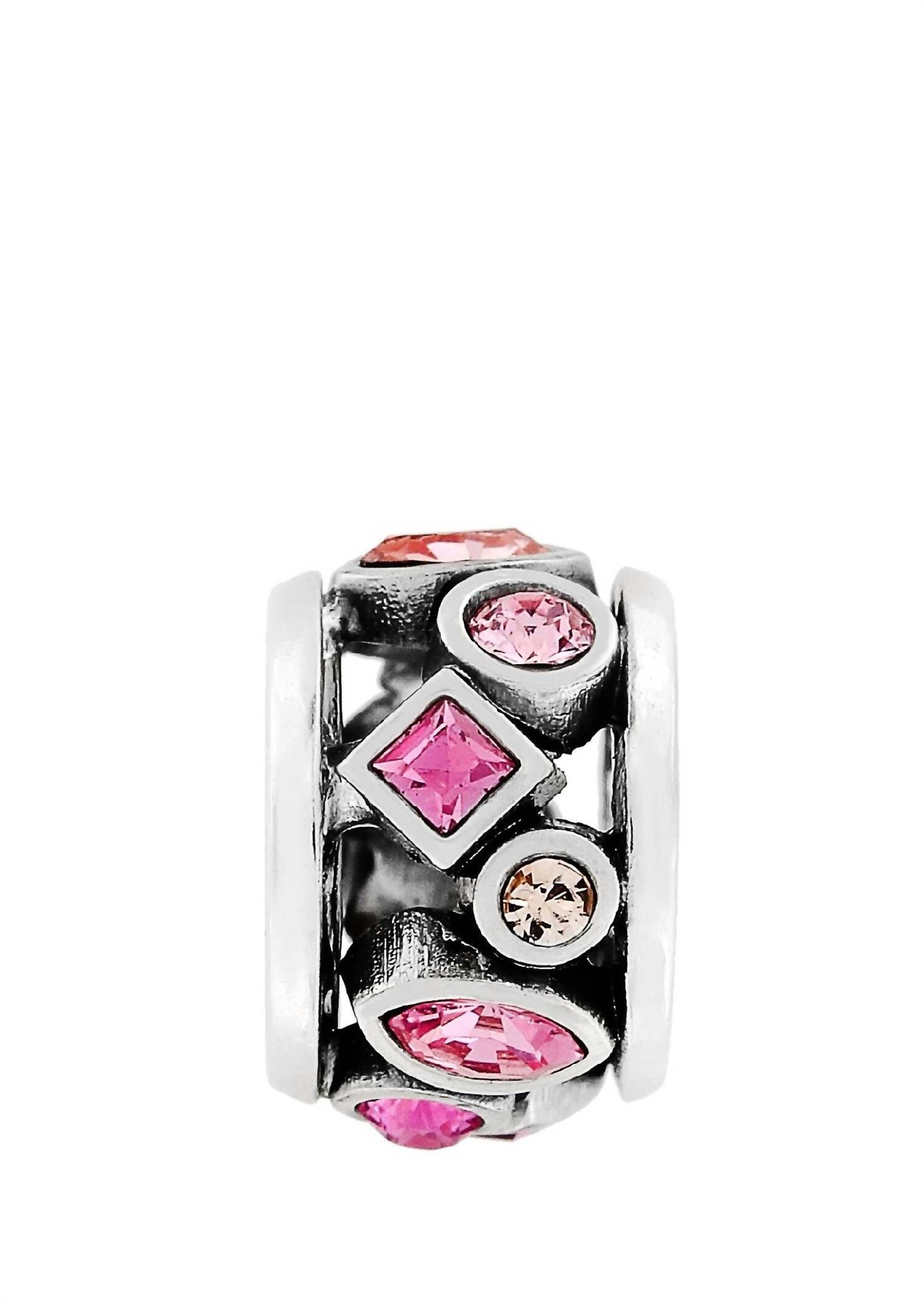 KALEIDOSCOPE SPACER IN SILVER PINK, Silver Pink / Pink, hi-res image number 0