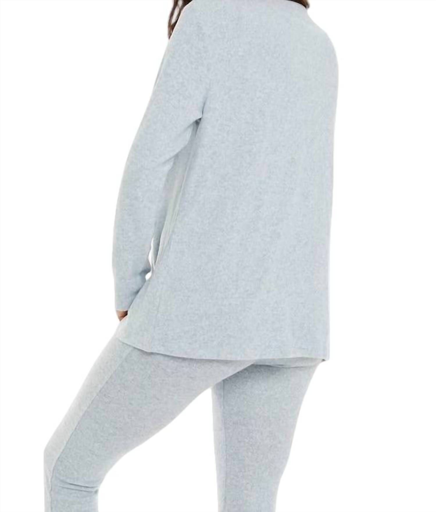 JULIANA KASHMIRA OPEN GROMMET CARDIGAN IN SKY BLUE, , alternate image number 3