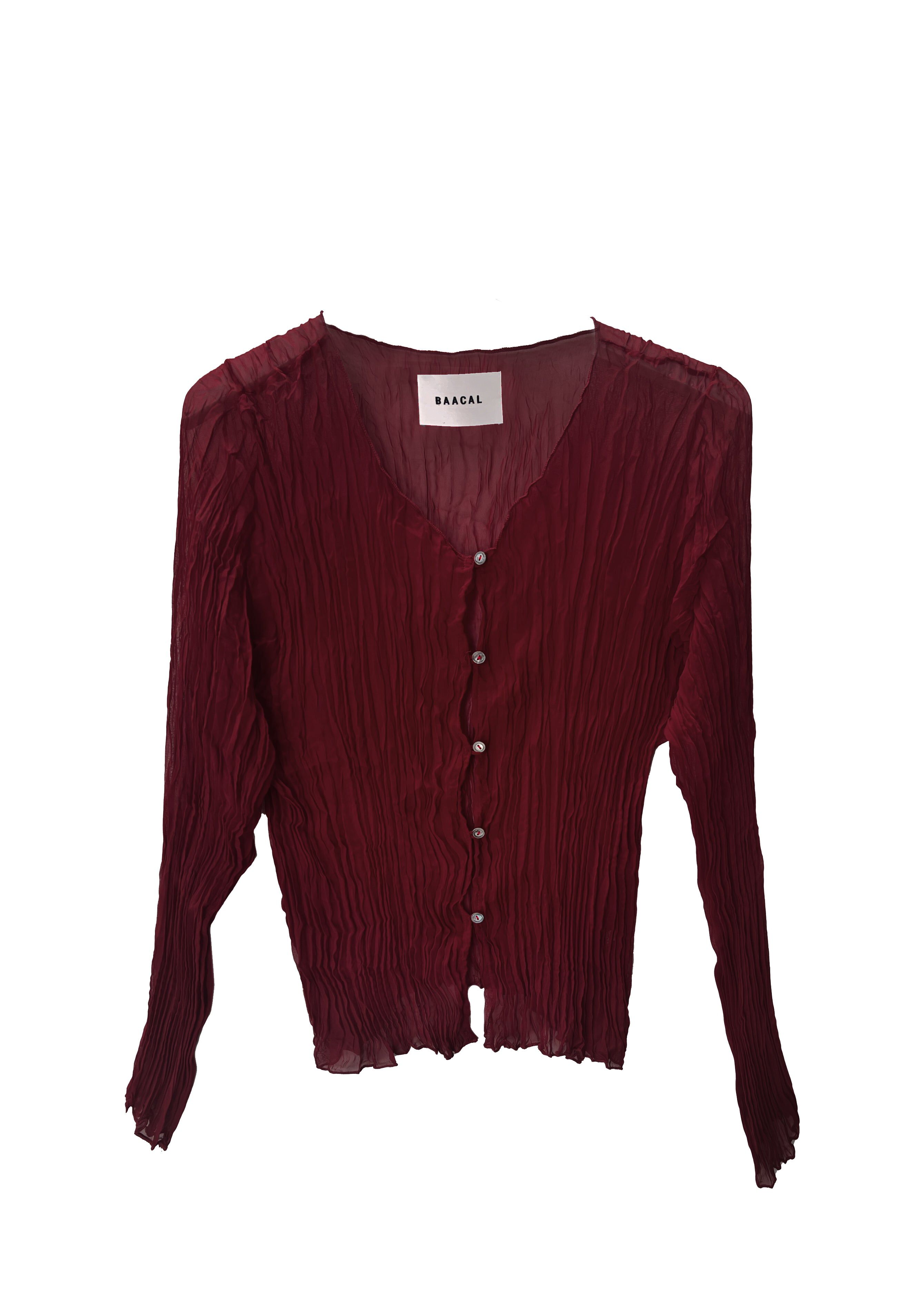 Maya Pleated Cardigan, Red / Red, hi-res image number 0