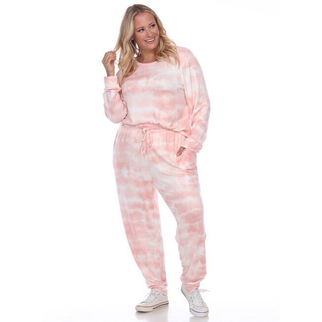 2 Piece Lounge Set, Pink TieDye / Pink, alternate image number null