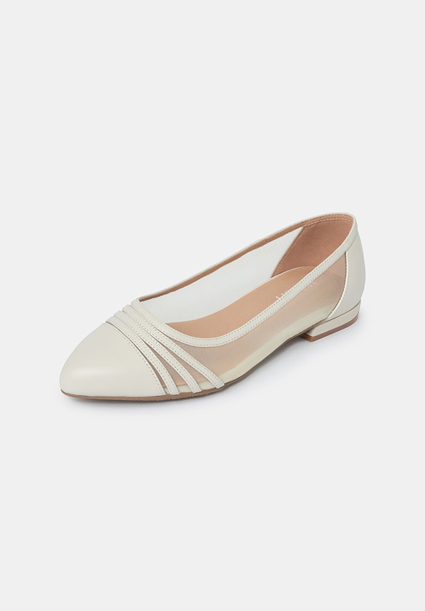 Celeste Ballerina Flats, Dove / Ivory, alternate image number 1