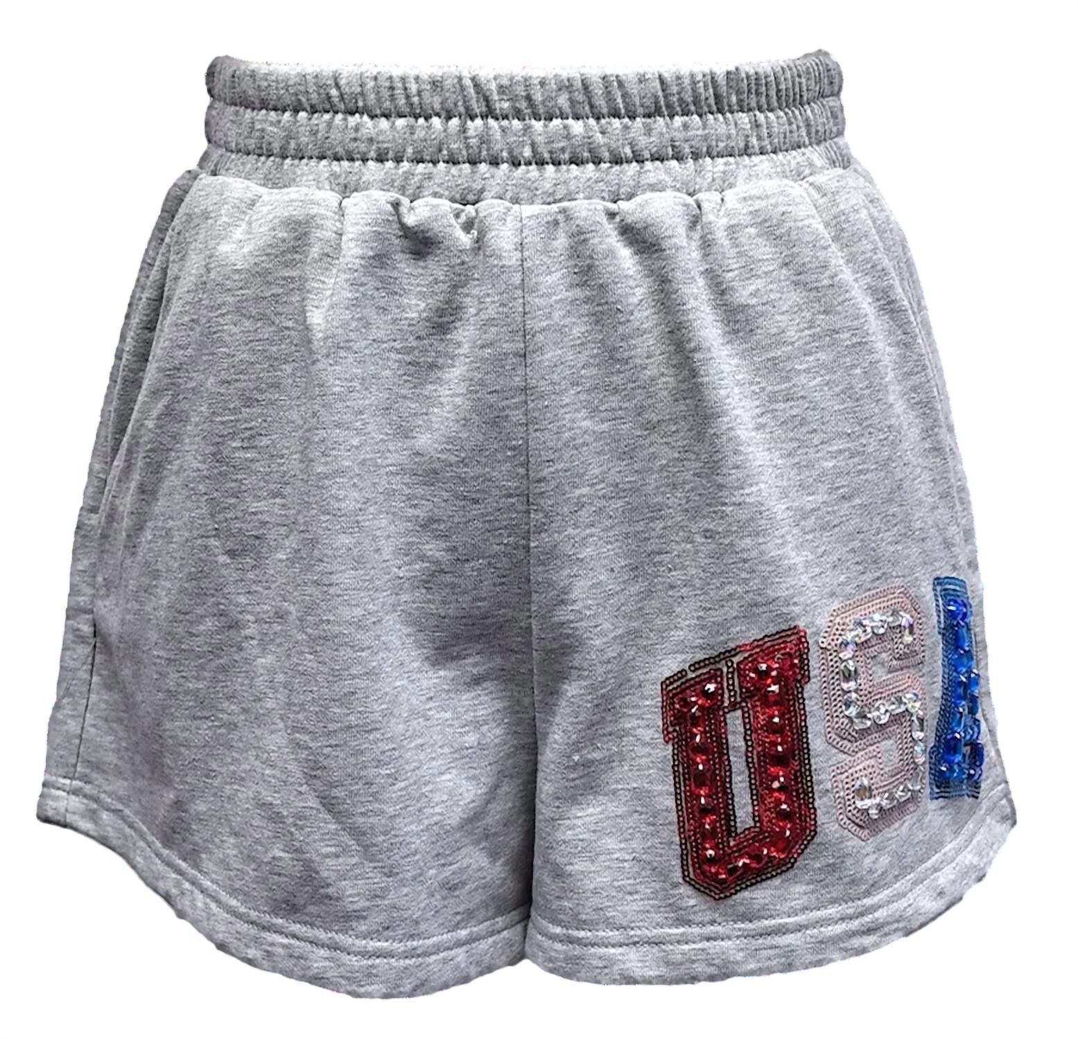 Beaded Usa Short, Grey / Warm Grey, alternate image number 2