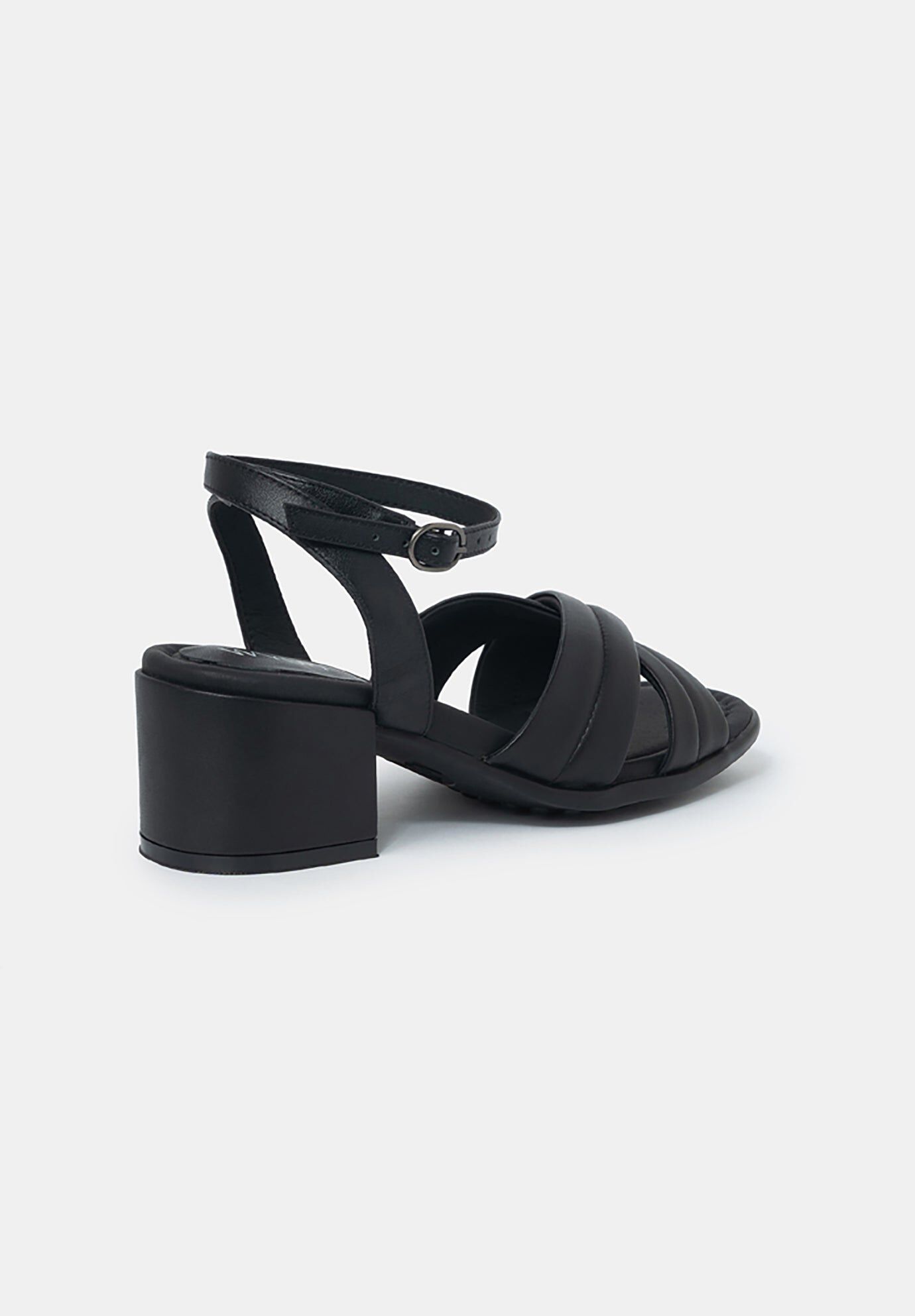 Daphne Block Heel Sandals, Black / Black, alternate image number 1