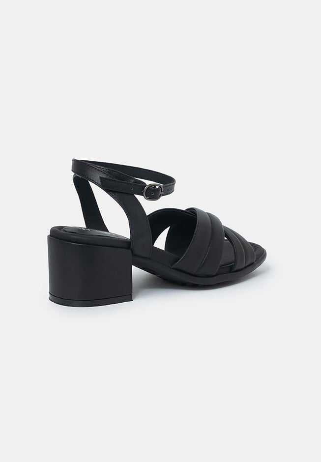 Daphne Block Heel Sandals, Black / Black, alternate image number 1