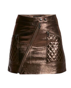 Elodie Upcycled Leather Skirt