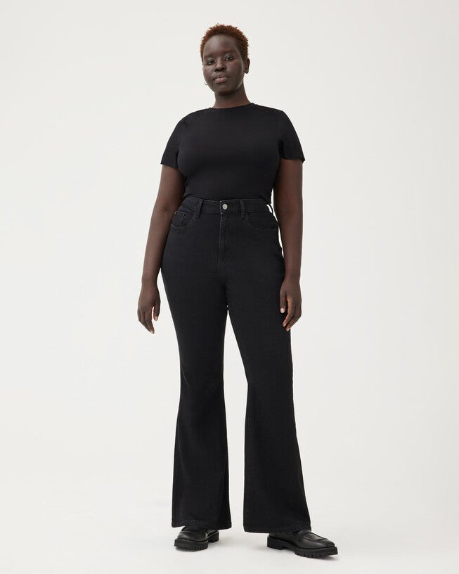MIA PLUS - FLARE JEANS | WELL, WELL / Black, hi-res image number 0